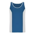 thumbnail image 6 of YLSDY Fashion Men's Sleeveless Undershirt Moisture-Wicking Tank Hawaiian Tropical Color Block Beach Tank Top Summer Fitness Bodybuilding T Shirt Blue M, 6 of 6