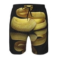 thumbnail image 3 of Fotbe Yellow White-Lipped Pit Viper Trajes de Baño Estampados para Hombre, Shorts de Verano de Secado Rápido, Ropa de Playa, Bañadores-Small, 3 of 6