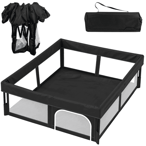 Foldable Baby Playpen, 50"×50" Portable Playpen, Babies and Toddlers Play Pen, Indoor & Outdoor Play Yard