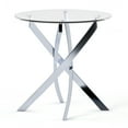 thumbnail image 3 of Furniture of America Gisela Glass Top End Table, Chrome, 3 of 7
