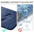 thumbnail image 6 of Memory Foam Bath Mat, Super Soft Absorbent Bathroom Rugs Non Slip Bath Rug Runner for Shower Bathroom Floors, 24" x 36", Navy, 6 of 8