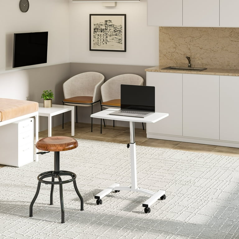 Seville Classics airLIFT Adjustable Laptop Cart Workstation with