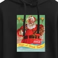 thumbnail image 3 of Coca-Cola - Sip Of Good Taste Vintage Coca Cola Santa - Juniors Cropped Pullover Hoodie, 3 of 5