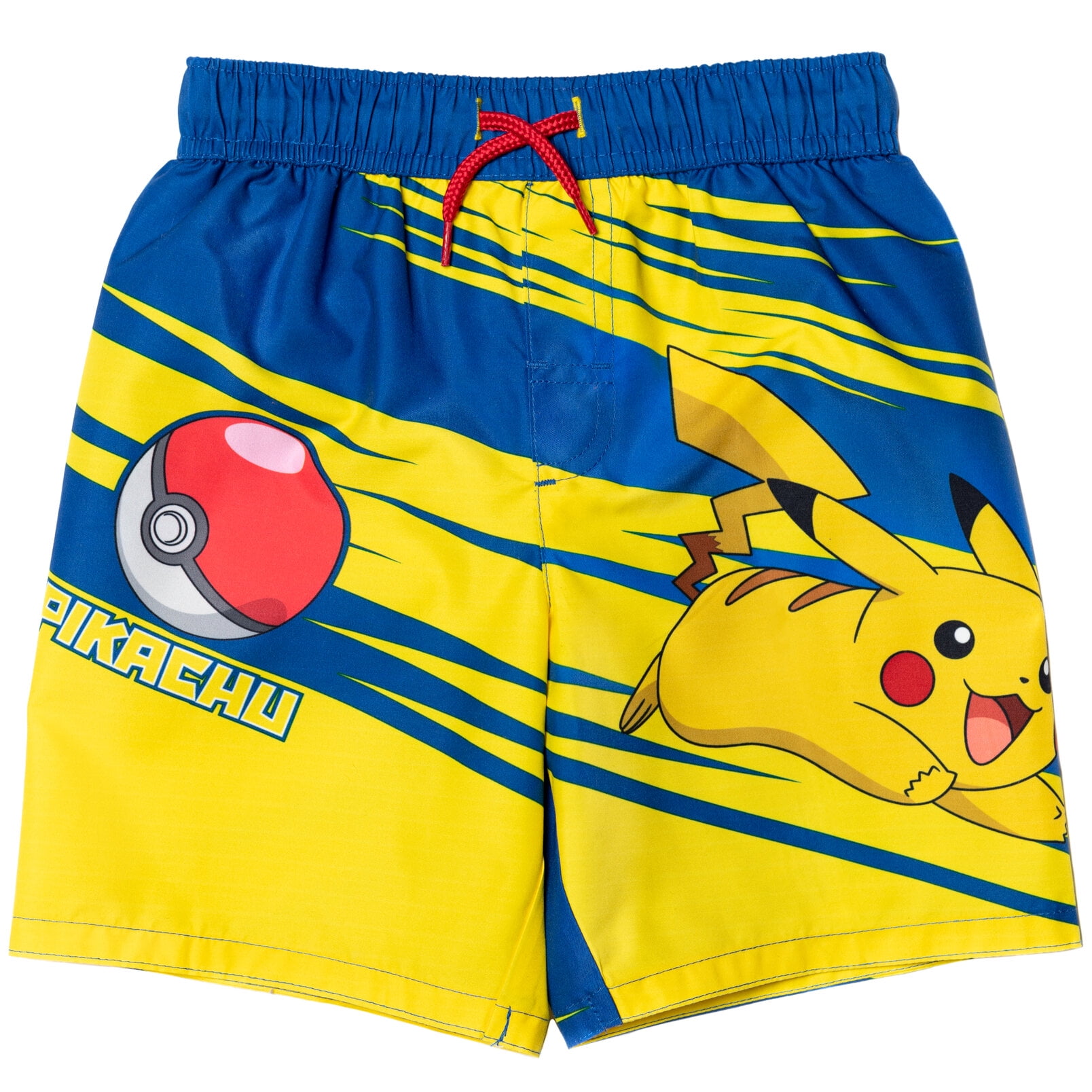 Pokemon UPF 50+ Yellow Quick Drying Rash Guard & Swim Trunks Outfit Set (Boy's)