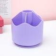 thumbnail image 3 of SSZMDLB Rotating Pencil Case, 6 Compartment Desk Organizer For Study Office Supplies, Cosmetic Storage, Rotating Table Pen Holder, Plastic Desktop Organizer, 3 of 3