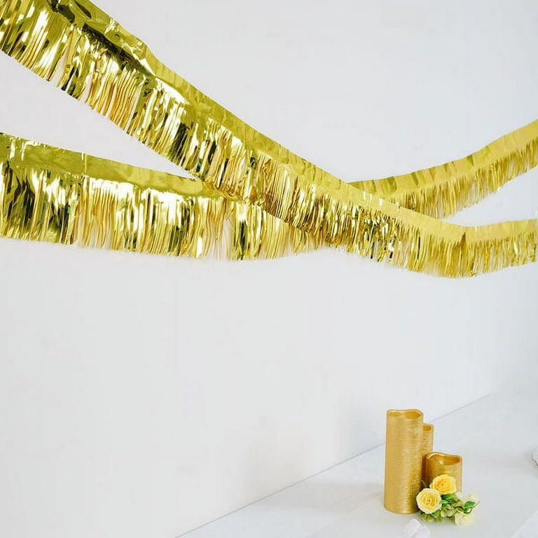 Gold Tinsel Fringe Garland