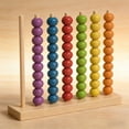 thumbnail image 4 of Diy Craft Kit Wooden Colorful Bead Abacus Counting Frame Math Learning Toy Color Sorting Game Educational Intelligence Development for Toddlers Preschool Arts and Crafts,Creative Diy Kit,Handmad, 4 of 7