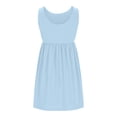thumbnail image 4 of Zekutng Summer Dresses for Women New Spring/Summer Round-Neck Polka Short Sleeved Knee Length Dress,Sizes S-2XL, 4 of 8