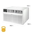 thumbnail image 3 of Whirlpool 10,000 BTU 450 Sq ft 230VThrough the Wall Air Conditioner with Remote, White, WHAT102-2BW, New, 3 of 16