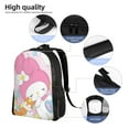 thumbnail image 4 of Kuromi and My Melody Backpack Bookbag Casual Daypack Travel Backpacks for Work Hiking Camping, 4 of 6