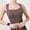 Brown, variant on Fznquz Women's Sports Bras Gym Longline Crop Tank Tops Yoga Workout Bras