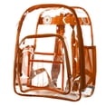 thumbnail image 4 of K-Cliffs 17" Clear Transparent PVC School Backpack in Orange Unisex  Teen-Adult, 4 of 9