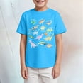 thumbnail image 2 of adviicd Boys Summer Shirts Boys' Short Sleeve Crew Neck T-Shirt, Soft, Comfortable, Relaxed Fit (Sky Blue,11-12 Years), 2 of 4