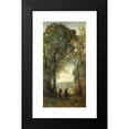 thumbnail image 2 of Jean-Baptiste-Camille Corot 14x24 Black Modern Framed Museum Art Print Titled - Reminiscence of the Beach of Naples, 2 of 5