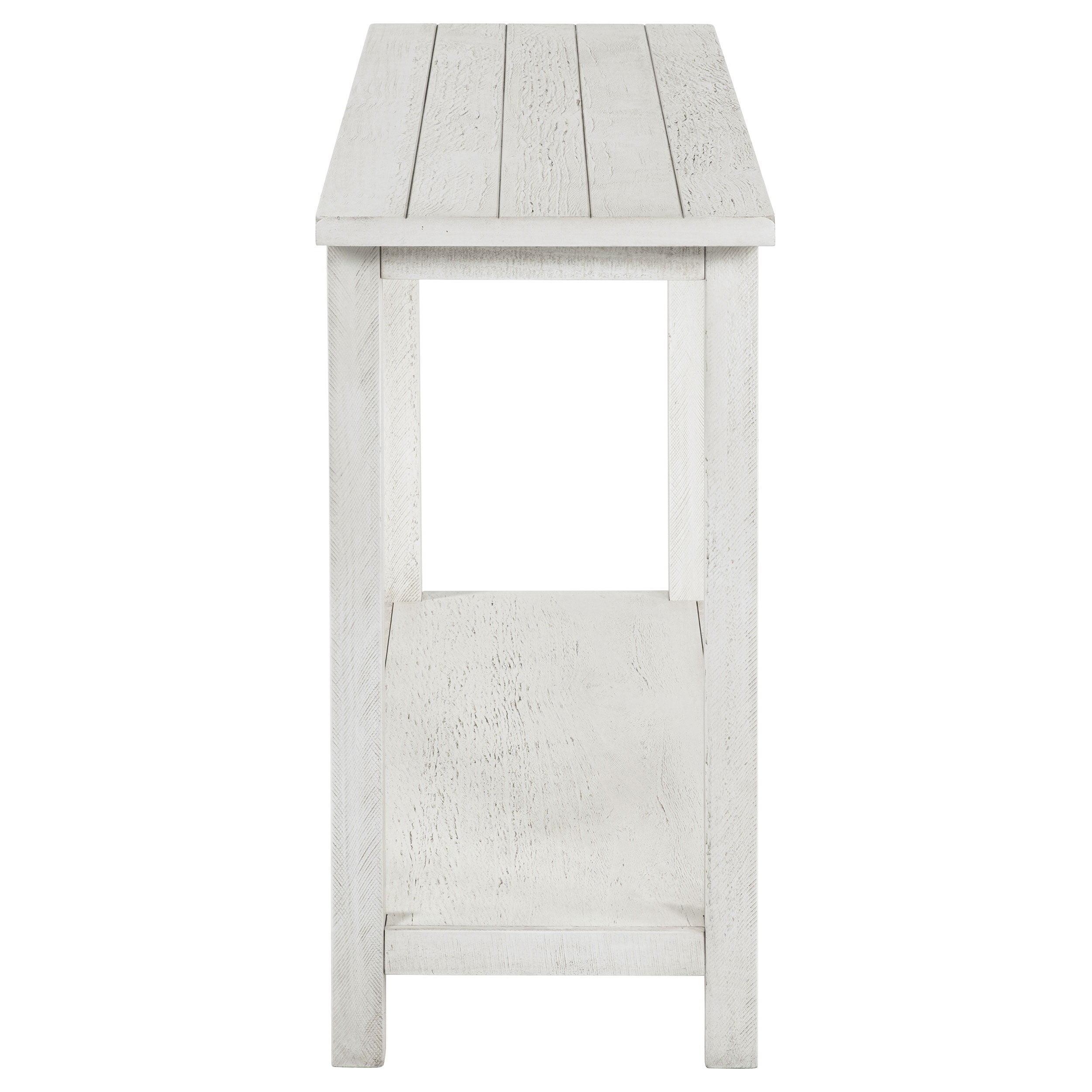 Payne Wood Entryway Sofa Console Table Distressed White