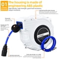thumbnail image 3 of Retractable Retractable Hose Reel 82ft Wall Mounted Hose Reel with 180 Degrees Swivel Bracket Automatic Rewind Storage Hose Reel for Car Washing, 3 of 7