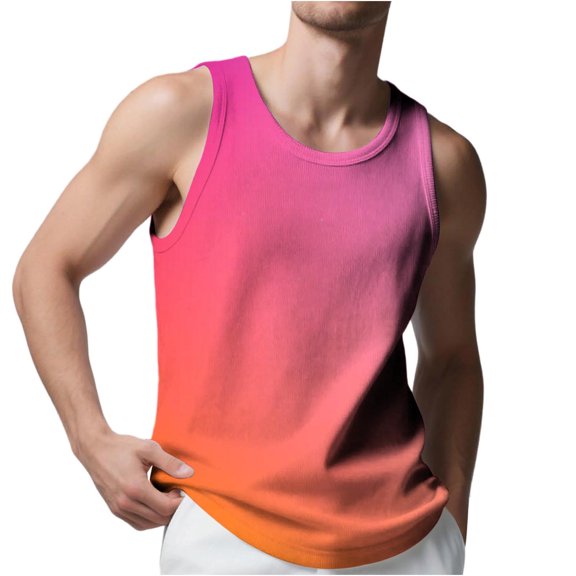 YUGYXL Mens Tank Top Undershirt Sleeveless Bodybuilding Muscle Tops Plus Size Gym Workout Shirts Wine S