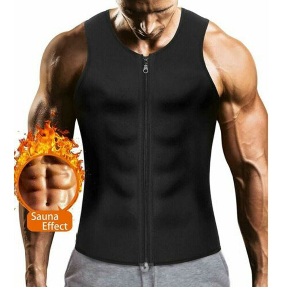 Men's Hot Sweat Body Shaper Tank Top Tummy Fat Burner Slimming Sauna ...