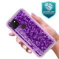 thumbnail image 3 of T-Mobile REVVL 4 Plus Case, Rosebono Graphic Design Shockproof Impact Resistant Protective Full-Body Rugged Clear Hybrid Bumper Case for T-Mobile REVVL 4 Plus (Purple Shell), 3 of 5