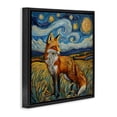 thumbnail image 2 of Stupell Industries Bohemian Swirling Impressionist Fox Black Floating Frame Canvas Art, 18 x 18, by The Wands Want, 2 of 8