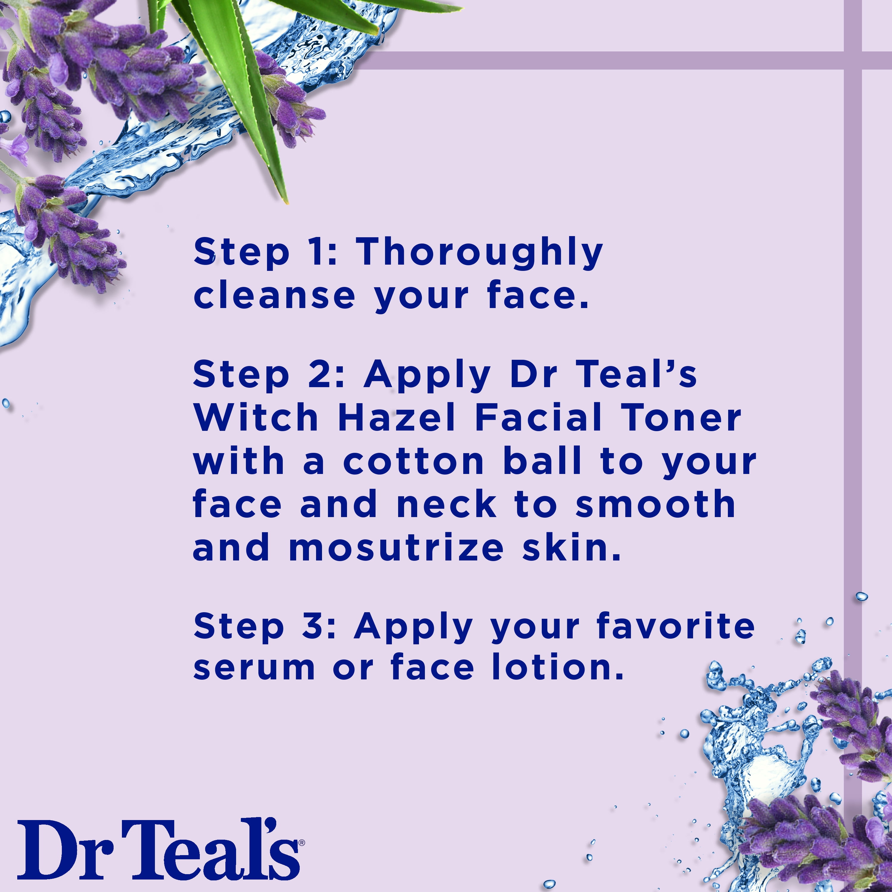 dr teal's lavender witch hazel facial toner