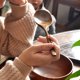 thumbnail image 2 of Cuchara de madera, utensilio de cocina, herramienta, cucharadita para sopa, cuchara para atender, 2 of 5