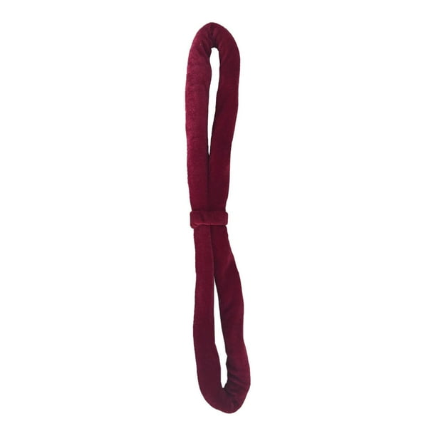 Lazo de correa de lazo de mano, lazo de mano de aro de lira, lazo de pie de poste de cubo aéreo para pilates, 16 pulgadas para , baile, gimnasio Rojo oscuro