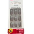 thumbnail image 2 of Kiss Fashion Glitter Nails Mocha Silver Glitter Medium DBGN02, 2 of 4