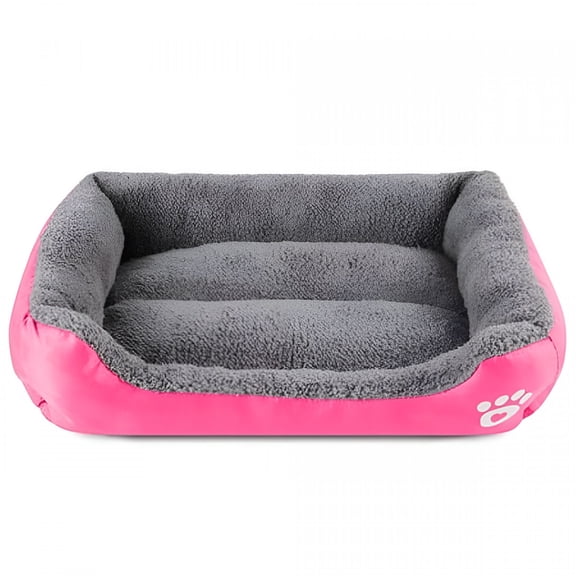 XIBUFE Washable Medium Dog Bed, Orthopedic Rectangle Pet Sleeping Mat with Anti-Slip Bottom, Calming Puppy Sofa