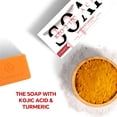 thumbnail image 4 of OrientLeaf Kojic Acid Soap for Face & Body, Handmade Turmeric Soap Bars with Glycerin, Shea Butter, and Olive Oil, 100g × 3 Bars (10.58 oz), 4 of 7