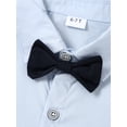 thumbnail image 6 of CARETOO Boy Clothes 6-12T Big Kid Dress Shirt Bowtie Suspender Pants Outfit Sets Gentleman Wedding, 6 of 11