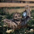 thumbnail image 2 of Zombi de Halloween con linterna LED Estatua de zombi Estatua de miedo Zombis de Halloween Escultura de terror realista Zombi de Halloween para el césped al aire libre del hotel Halloween Levamdar WLJ-3112, 2 of 5
