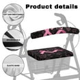 thumbnail image 5 of HELLHERO Scarf Flowers Rollator Seat Cover and Backrest Covers for Seniors Adult Stain Proof Soft for Elderly, 5 of 7