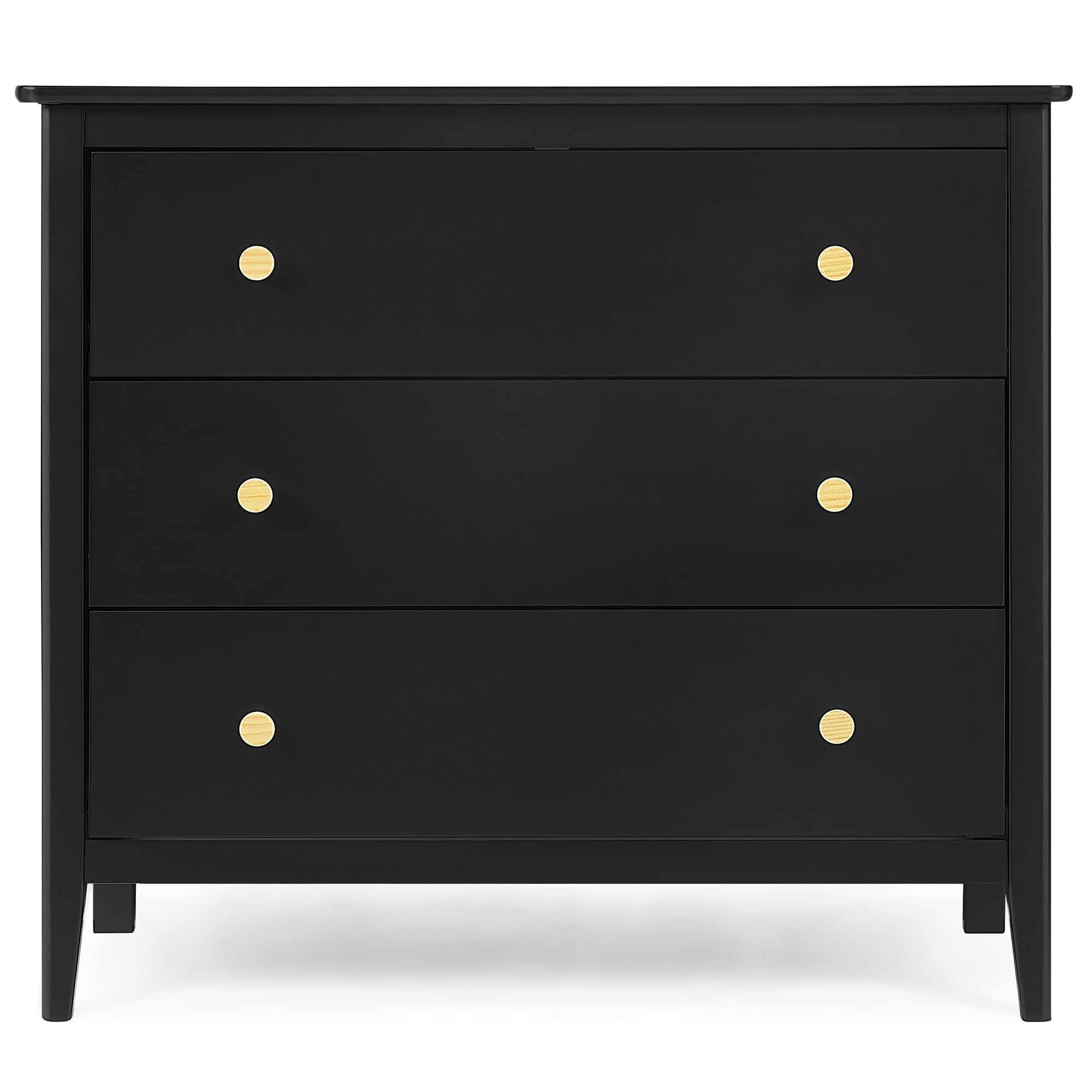 Delta Children Casey 3 Drawer Dresser, Ebony/Natural