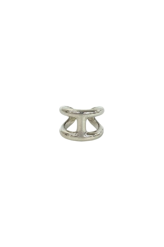 Pre-Owned HERMES Osmo's GM Ring, Sterling Silver 925, Men's Accessory, 61436