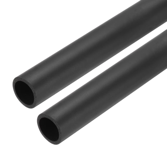 Uxcell 2Pcs Tubo de Espuma para Aislamiento de Tuberías 24" Preservación del Calor Agarre de Mango Negro 26.5mm x 36.5mm