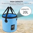 thumbnail image 4 of EIMELI Portable Camping Fishing Water Bucket Foldable Storage Container Collapsible Pail Basin, 4 of 11