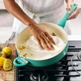 thumbnail image 6 of GreenPan Rio Ceramic Nonstick 5-Quart Sauté Pan with Lid | Turquoise, 6 of 8