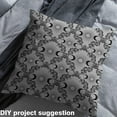 thumbnail image 2 of Feelyou Teens Damask Flower Fabric by the Yard 2 Yards, Black Grey Room Decor Fabric by the Yard, Hippie Moon Sun Fabric for Sewing, Ultra Soft Home Decor, 2 of 6