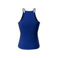 thumbnail image 4 of MixMatchy Women's Simple Casual Basic Active High Neck Ribbed Tank Top, 4 of 4