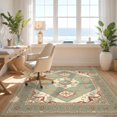 thumbnail image 3 of Design&I 3'x5' Ultra Soft Throw Mat, Distressed Kilim Potbelly Burning Vintage Boho Farmhouse Playful None Fluffy Washable Easy Care Indoor rug for Bedside Hallway, 3 of 7