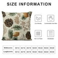 thumbnail image 5 of BCIIG Flax Throw Pillow Cover Forest Autumn Collection Spruce Branches Acorns Pine Cones Fall  Pillowcase Home Decor Square Cotton Linen Pillow Case Cushion Cover, 5 of 5