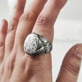thumbnail image 6 of Dendritic Opal Mans Ring, Natural Dendrite Opal Ring, Eagle, Silver Jewelry, 925 Silver Ring, Birthday Gift, Heavy Mens Ring, Arabic Design, Ottoman Style Ring, Christmas, Turkey Mens Signet Ring, 6 of 8