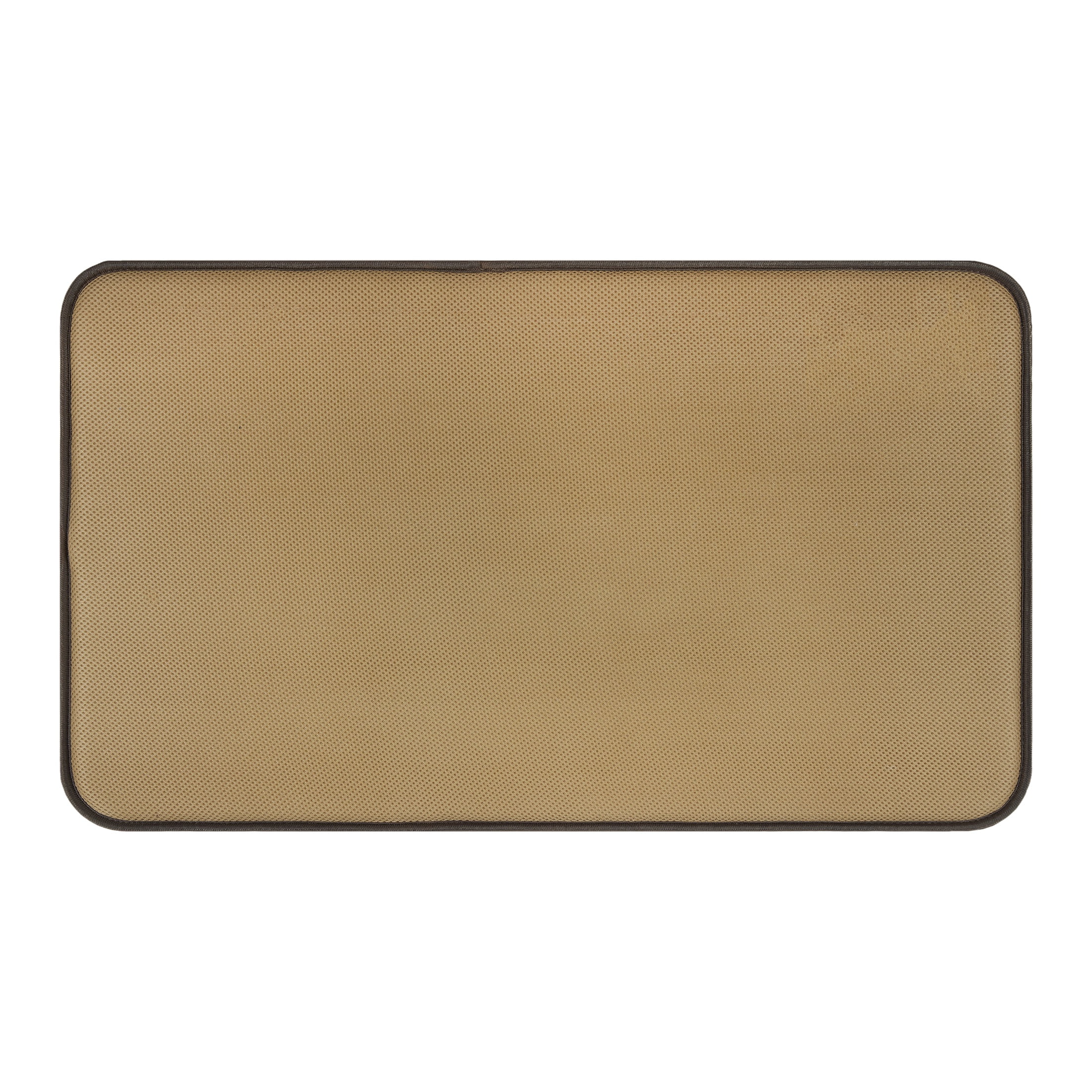 Better Homes & Gardens Signature Soft Memory Foam Brown Basket, Cotton Bath Rug, 20" x 34"