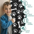 thumbnail image 3 of Blackout Kids Curtains,Paw Prints and Bones Childrens Insulated Curtains Set Of 2,Bedroom Essentials,Toddler Room Decor 42x63in(106x160cm), 3 of 4