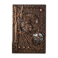 thumbnail image 1 of Libreta de viaje genérica con mapa vintage en relieve, de cuero, libreta de notas diaria, libreta de negocios, libreta de dibujo, antigua, hecha a mano, con tapa dura rayada., 1 of 8