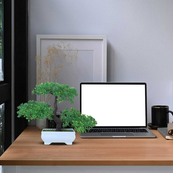ZXNWN Big Clearance Artificial Tree Bonsai Realistic Plastic Tree for office Desk Decor Bonsai With Natural Appearance and Texture Perfect for Home and Workplace