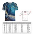 thumbnail image 2 of Nine Tailed Fox Chasing Butterfly Womens Tops Women's Fashion Casual Short Sleeve Flower Print Round Neck Pullover Top Blouse, 2 of 6