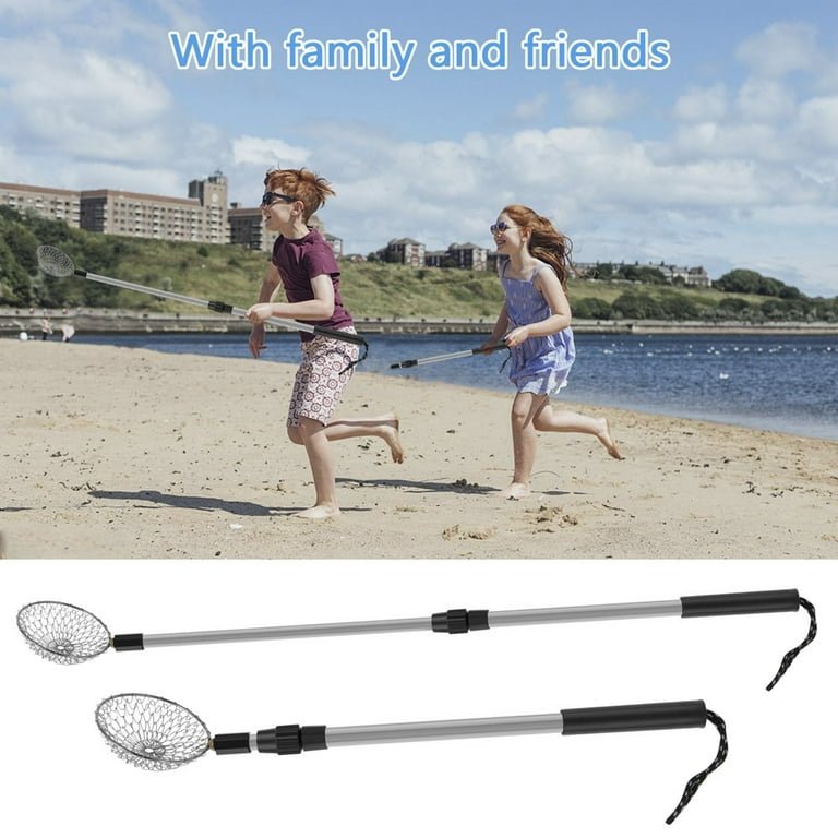 QJUHUNG 2Pcs Sand Sifters 21.3 to 32.6inch Adjustable Telescoping