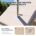 thumbnail image 6 of Dateyes 10x7 FT Inflatable Camping Tent for 4-6 Person, All-Season Blow Up Tent with Stove Jack and Extented Canopy, Easy Setup Portable Air Tent for Family Glamping, Beige, 6 of 8